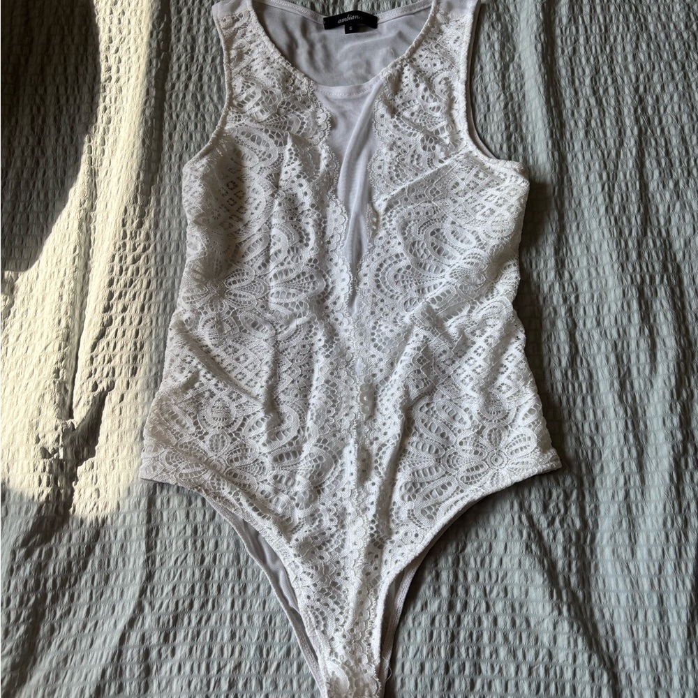 White Lace Bodysuit